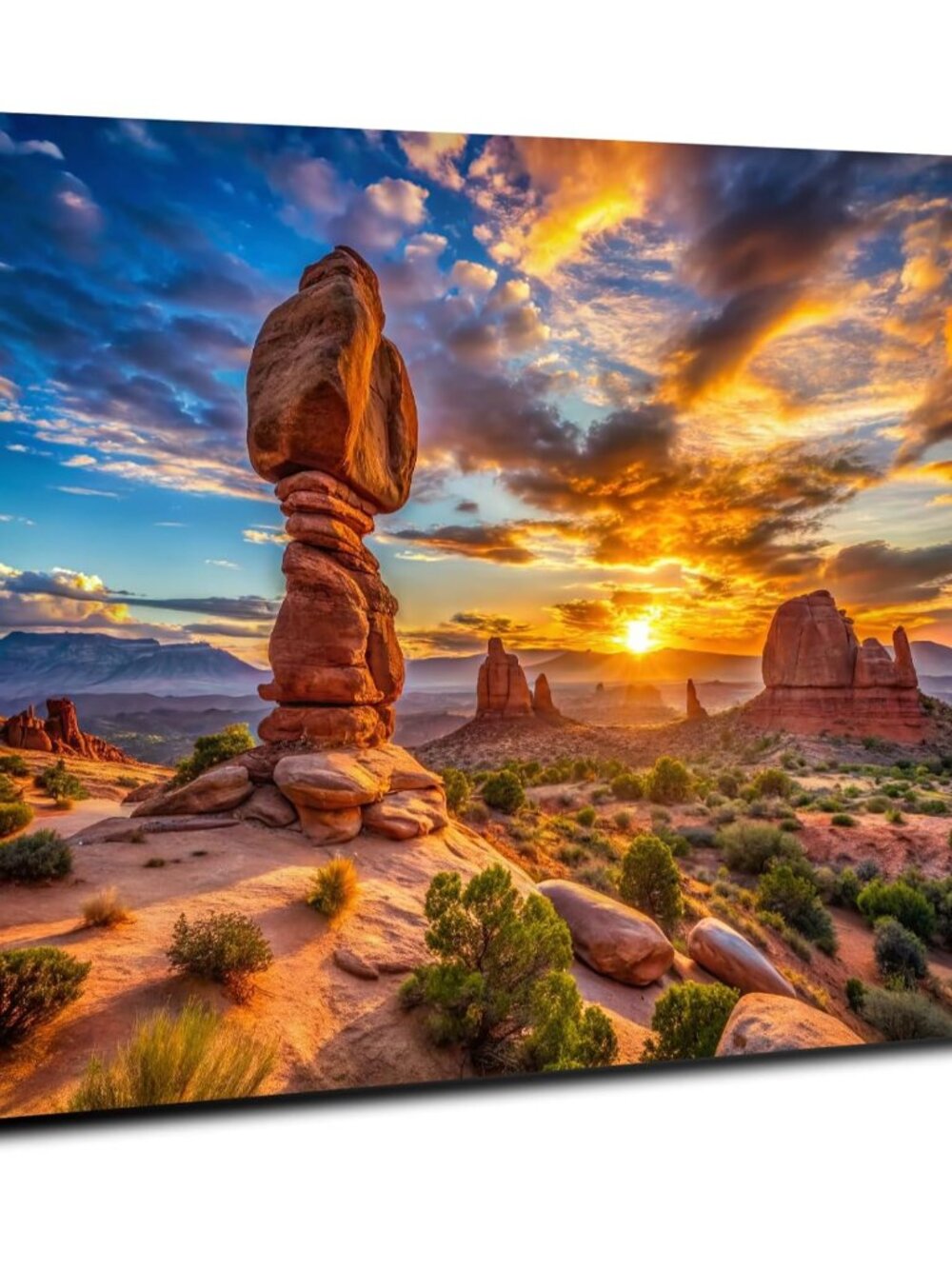 Sunset Nature Desert Wall Art Zion National Park Poster Canvas Prints Photo for